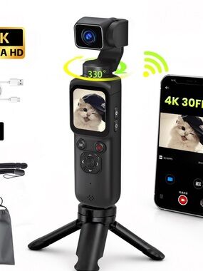 Saneen 4K Vlogging Camera 75MP Handheld Camera